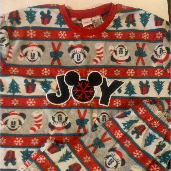 Disney Christmas Mickey Mouse Women’s Pajama Set L - Picture 1 of 4